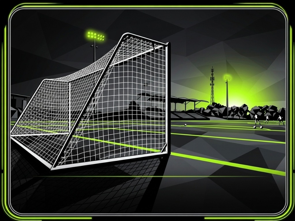 Goal and net close-up